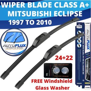 Mitsubishi Eclipse 1997 To 2010 AutoFlux Wiper Blade / FREE Windshield Glass Washer