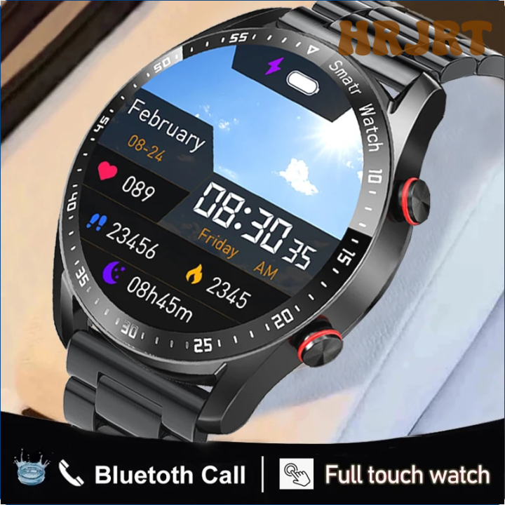 HRJRT Montre intelligente de sport étanche pour homme, appel Bluetooth ...