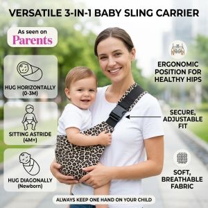 Front Facing Baby Carrier Hip Seat Newborn Infant Carrier Breathable Ergonomic Design Adjustable Waist Support Hands Free Baby Carrier for Parents Daily Use
