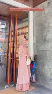 HANA DRESS SET OUTER BRUKAT BAJU KONDANGAN BUSUI FRIENDLY GAMIS REMAJA SIMPEL GAUN PESTA LAMARAN SIZE M L XL XXL LD 100 - 120 DRESS TULLE GARDEN BAJU MUSLIM SERAGAM BRIDESMAID MAXI DRESS WARNA MAROON DENIM ROSEGOLD BLACK NUDE DRESS GRADUATION GAMIS