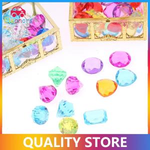 [Eleanor] 1 Set Child DIY Accessories Box Treasure Kids Toys Acrylic Colorful Gems Plastic Large Jewels
