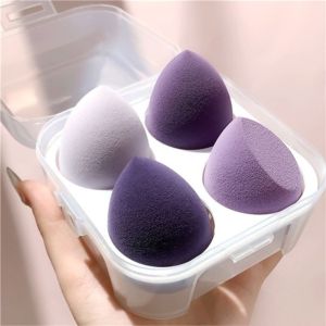Beauty Blender & Stand Makeup Foundation Sponge Cosmetic Puff