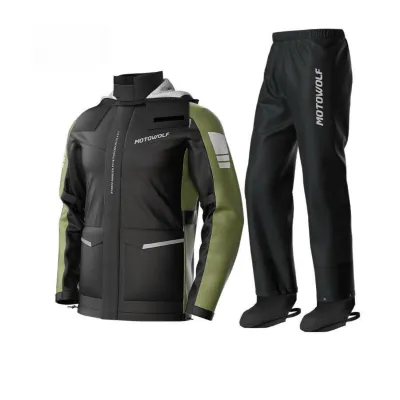 MOTOWOLF PREMIUM RAINCOAT WITH SHOE COVER MULTIS RAINCOAT