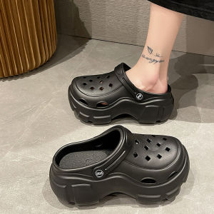 [Free Shipping] EVA thick-soled clogs 6CM heel height womens summer outdoor sandals 2026 new style height-increasing and non-slip beach shoes