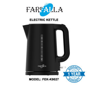 Farfalla FEK-K9027 | 1.7L Electric Kettle Jug | Auto Shut-Off | Fast Boil | Water Level Gauge