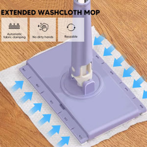Hands-Free Cleaning Mop For Floor/Window 360°Rotation Mini Mop For Wet Wipes Household Kitchen Cleaning Tool