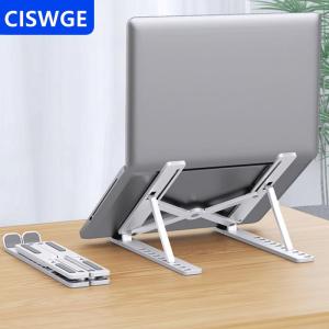 [COD] CISWGE AUTOPARTS Máy Tính Xách Tay Đứng Giữ Di Động Có Thể Gập Lại Nhựa Cho Máy Tính Xách Tay Máy Tính Bảng Đứng Mới