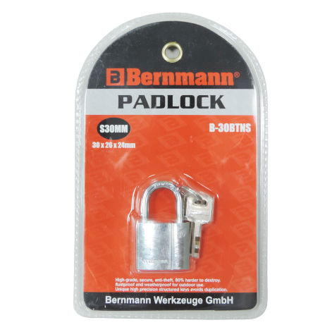 BERNMANN Ball Type Padlock Normal Shackle 30-70mm | Lazada PH