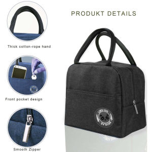 3D Lunch Bag Canvas Bags Fresh Handbag Thickened aluminum film cartoon lunch bag