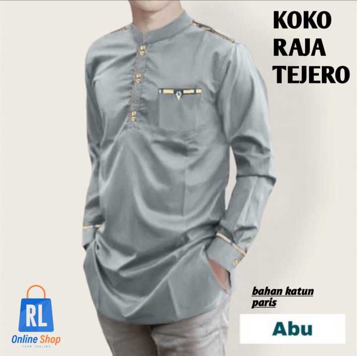 Baju Koko Raja Tojiro Lengan Panjang / Baju Koko Pria Lengan Panjang