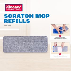 Kleaner Refill Alat Pel 1 Pcs Bahan Microfiber Scratch Mop Pembersih Lantai GSRT003