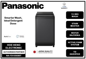 PANASONIC 13.5kg Powerful Clean & Convenient Top Load Washing Machine NA-FD135X3BT