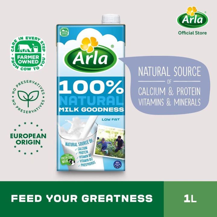 Arla Low Fat Milk 1l 