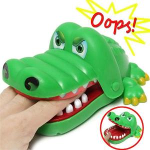 Cute Large Crocodile Dentist Shark Dentist Crocodile Jaw Snap Mouth Dentist Bite Finger Game Funny Party Game Toy Kids Children Toy Gift GREEN CROCODILE BLUE SHARK [FREE RM50 VOUCHER] Toys for boys