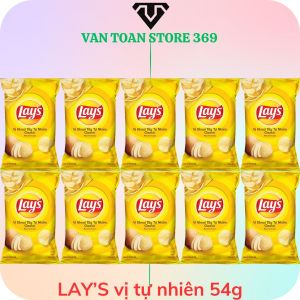 Bánh snack khoai tây LAYS vị tự nhiên classic gói 54g