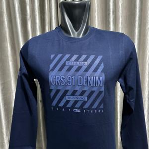Kaos Fashion CRS 91 Lengan Panjang Pria Brand Terbaru Bahan Katun 20s Tebal dan Adem Tersedia Ukuran Bigsize Sampai XXL Best Seller Kaos Pria Distro