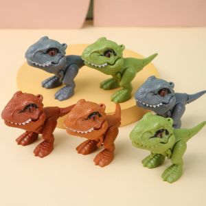 Dinosaur Finger Puppet Mini dinosaur figures T-Rex Action Figures with Biting Feature Perfect for Kids Parties Cake Top