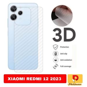 REDMI 12 4G REDMI NOTE 12 PRO 4G ANTI GORES BELAKANG SKIN KARBON GARSKIN MOTIF CARBON ANTI JAMUR