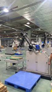 WP-40 Palletizing Co-Robot Workstation หุ่นยนต์สำหรับ ยกน้ำดื่มเรียงพาเลท😀😀😀 รองรับการใช้งานง่าย ประหยัดพื้นที่ สามารถเคลื่อนย้ายได้👉👉👉 ด้วยฟังก์ชั่นที่ออกแบบมา สำหรับการวางพาเลทโดยเฉพาะ 👉👉👉👉รับประกัน 1 ปี 🇹🇭🇹🇭🇹🇭🇹🇭 😍มีให้เลือก 2 รุ่น