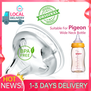 Baby Teat Puting Wide Neck Soft Teat For Wide Susu Feeding Bottle Silicone Closer Nature Pupici BPA Pacifier Infant Nipple Free Lembut Wideneck  Baby Susu Soft Teat Nipple Feeding Silicone Teats