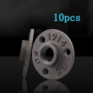 10Pcs Cast Iron Floor Flanges 1/2" Wall Mount Antique Flange DN15 Floor Flanges
