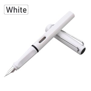 Fountain Pen Pena Tinta Ink Pen 0.38Mm Bahan Plastik Refill Tinta Hitam & Biru Untuk Berlatih Kaligrafi