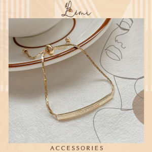 Lắc tay love dream có dây chỉnh kích thước titan không rỉ phong cách thời trang Hàn Quốc hiện đại Lemi Accessories
