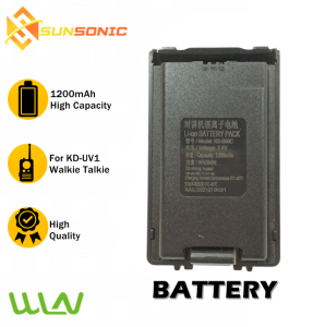 WLN Walkie Talkie Battery 1200mAh 7.4V For KD-UV1 Walkie Talkie Radio