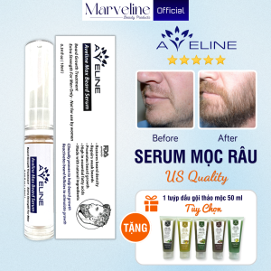Serum hỗ trợ mọc râu và dưỡng râu Aveline của Mỹ khẳng định nét nam tính riêng