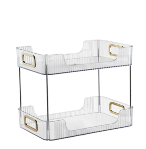 Cup storage storage rack Double-layer cup holder Tea set storage rack drain tray Household desktop water cup cup Organiser