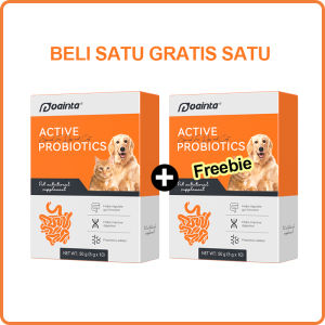 【Beli 1 Gratis 1】PUAINTA 20bag Suplemen Probiotik Kucing dan Anjing Untuk Pencernaan Diare dan Muntah-Muntah