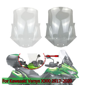 Windshield Parebrisa For Kawasaki Versys X 300 VERSYS-X 300 Motorcycle Windscreen Wind Deflectors Cover VERSYS X300 Accessories 2017 2018 2019 2020 2021 2022 2023 2024 2025