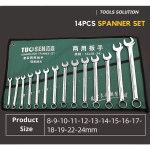 (14pcs/20pcs) TUOSEN Heavy Duty Combination Wrench Spanner Car Repair Box Set Tools Set Wrench Set Spaner Hand Tool