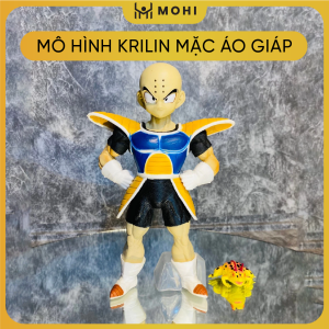Mô hình Krilin mặc áo giáp cao 21cm. Mô hình DragonBall.