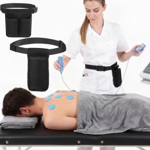 TANTUANG Portable Massage Oil Bag Single/Double Holder Hands-Free Design Massage Bottle Pouch Washable with Adjustable Belt Essential Oil Bottle Waist Bag Massage Oil Storage
