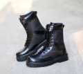 Sepatu PDL TNI Polri Tentara Polisi Safety Pria Boots Tinggi Ujung Besi. 