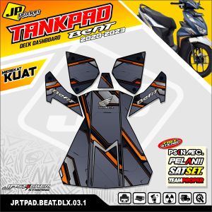 Stiker Dashboard Tankpad Beat Deluxe Street 2020-2023 Striping deckpad Pelindung dasbor Motor JP-03