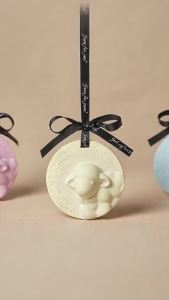 Mimi Sheep Gypsum Scent Hanger Wardrobe Car Air Freshener Long Lasting 90-120 Days 4 Fragrance Options Packed Solid Aroma Plaster