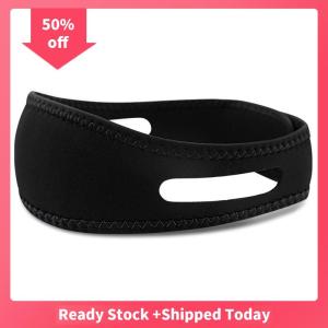 🔥🔥🔥sjqgqx Anti Snore Chin Strap Nylon Elastic Breathable anti-Snoring Chin Belt Mouth Breathing Band Apnea Belt Improve Sleeping Care Tool