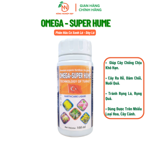 Omega Super Hum Chai 100ml_Phân Bón Bung Rễ Bật Mầm Xanh Lá Dày Lá - Phân Hữu Cơ Thổ Nhĩ Kỳ