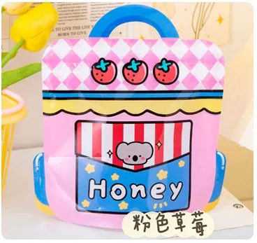 Candy Bag with Zipper Cartoon Packbag Packaging Bags Cute Food Snack Bag Kids Festival Gift School