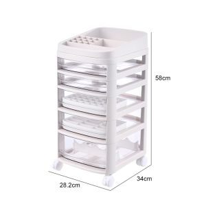 Cosmetic Storage Drawer Makeup Cabinet - 3/4/5/6/7 Tier / Storage / Organizer / Box / Plastic Storage Box/Fireheart