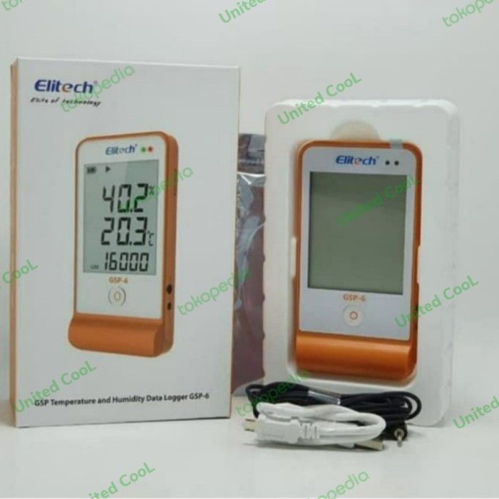 TEMPERATURE DATA LOGGER HUMIDITY ELITECH ORI DATA LOGGER (GSP6