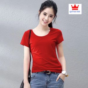 [ Hàng đẹp * ] Áo Thun Nữ Cổ Tròn Tay ngắn  Trẻ Trung Mẫu Mới nhất