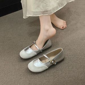 Free Shipping Elegant And Comfortable Flat Shoes Perfect With Skirts 2026 Spring Collection New Styles With A Sophisticated And Versatile Design Shallow-Toe Flats