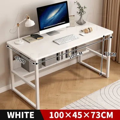 Student study Desk Computer Table 120x60cm Meja Modern writing living room furniture Double Layer Office desk 办公桌