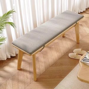 UrbanSpace SG- Solid wood long bench Nordic-style shoe-changing and dining table wooden bench long chair stool