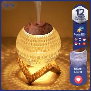 Whisper-Quiet Humidifier with Crystal Clear Night Light and Auto Shut-Off Feature