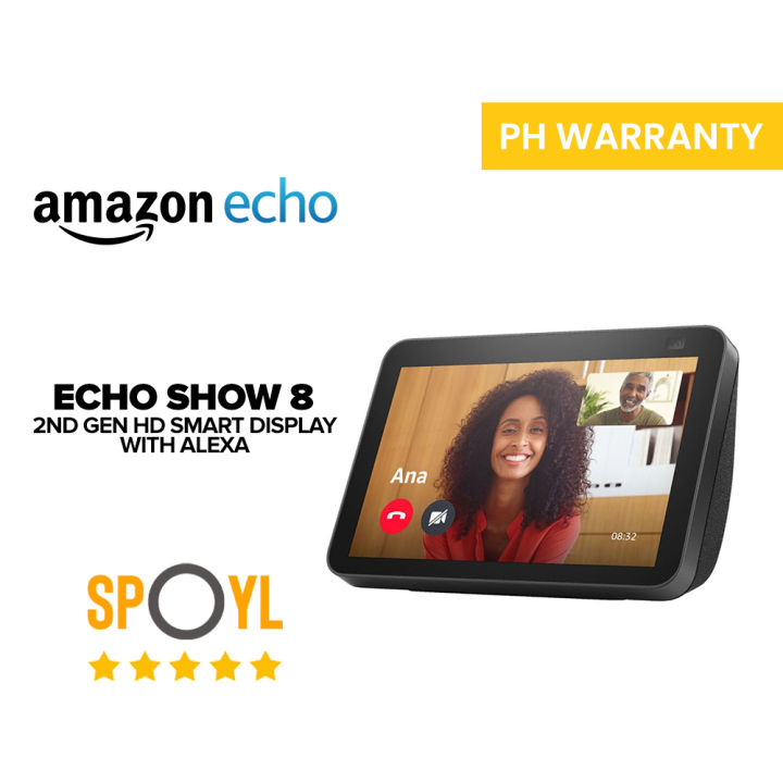 Amazon Echo Show 8 2nd Gen HD smart display with Alexa and 13 MP camera ...