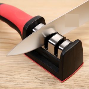 TLE 4-Stages & 3-Stages Knife Sharpener Alat Pengasah Pisau Kitchen Easy Polish Knife Stone 金刚石磨刀器四合一多功能磨刀神器